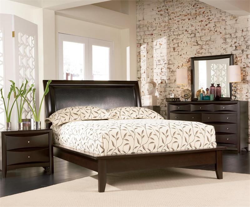 Bedroom Furniture Espresso espresso platform bedroom set - pheonix collection Bedroom Furniture Espresso espresso platform bedroom set - pheonix collection