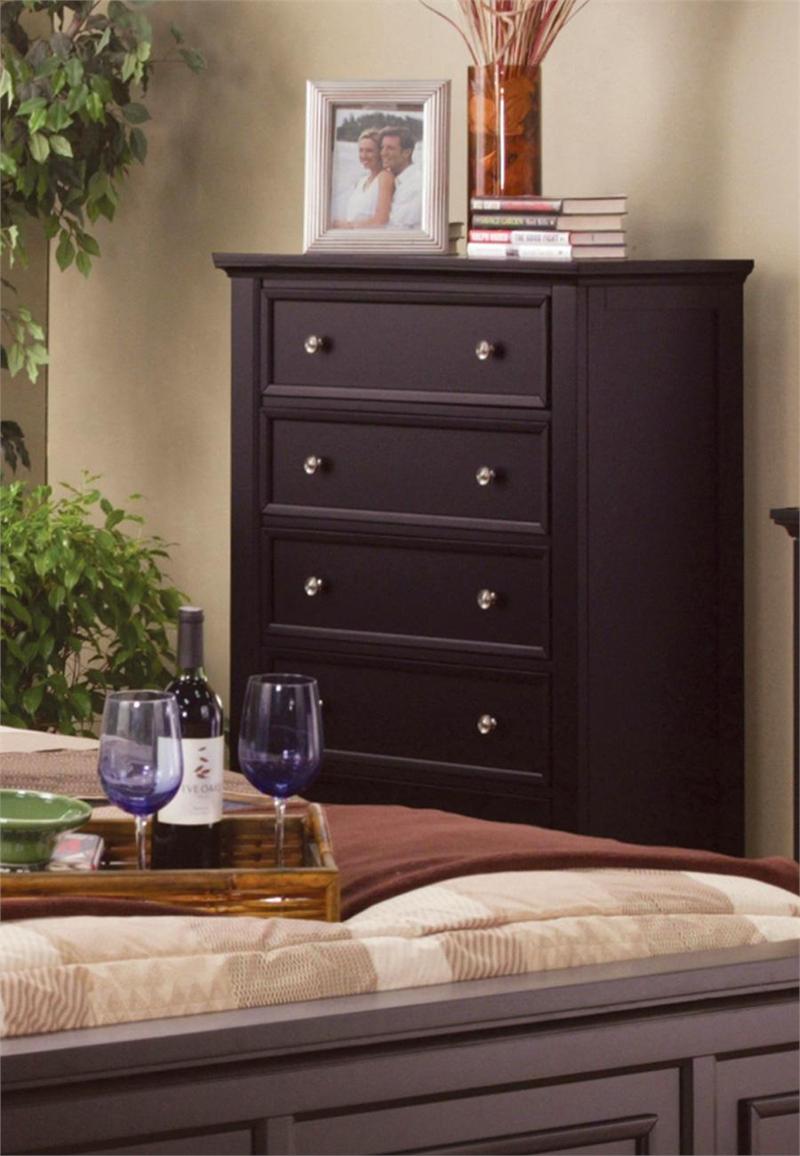 Sandy Beach Espresso Storage Bedroom Collection