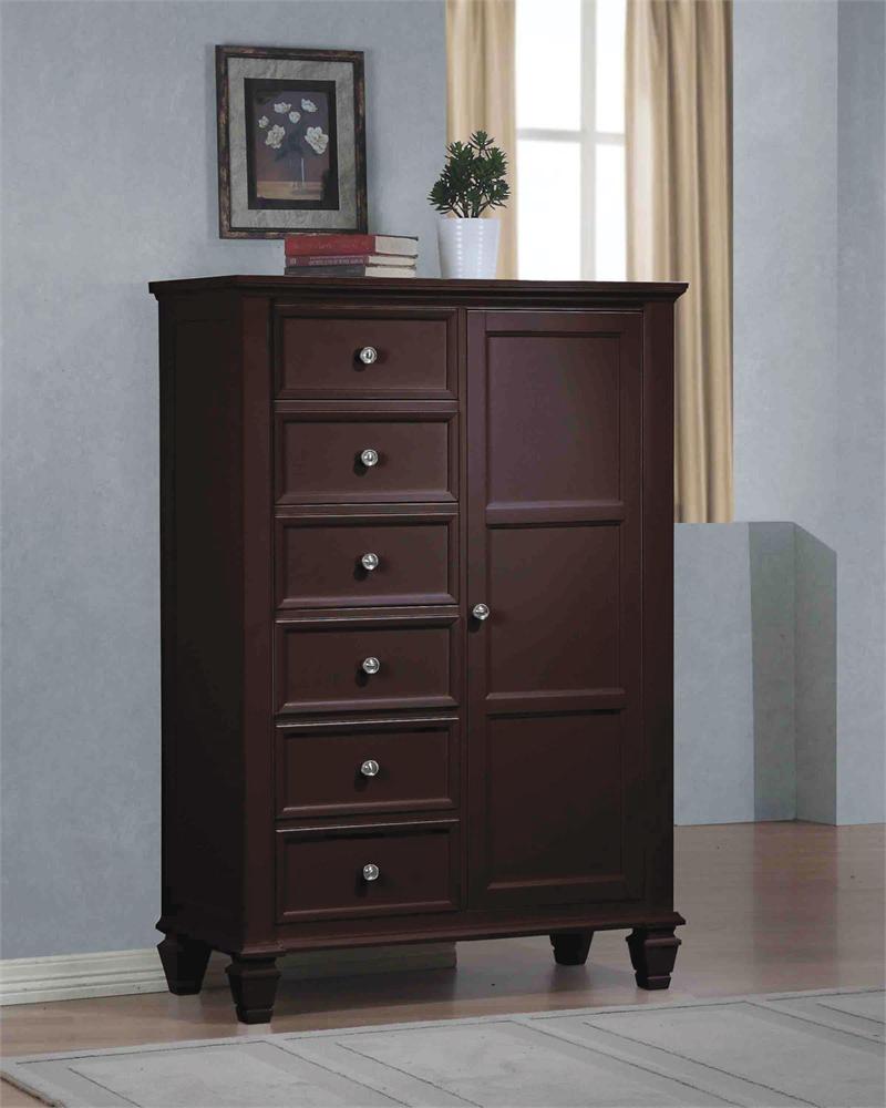 Sandy Beach Espresso Storage Bedroom Collection