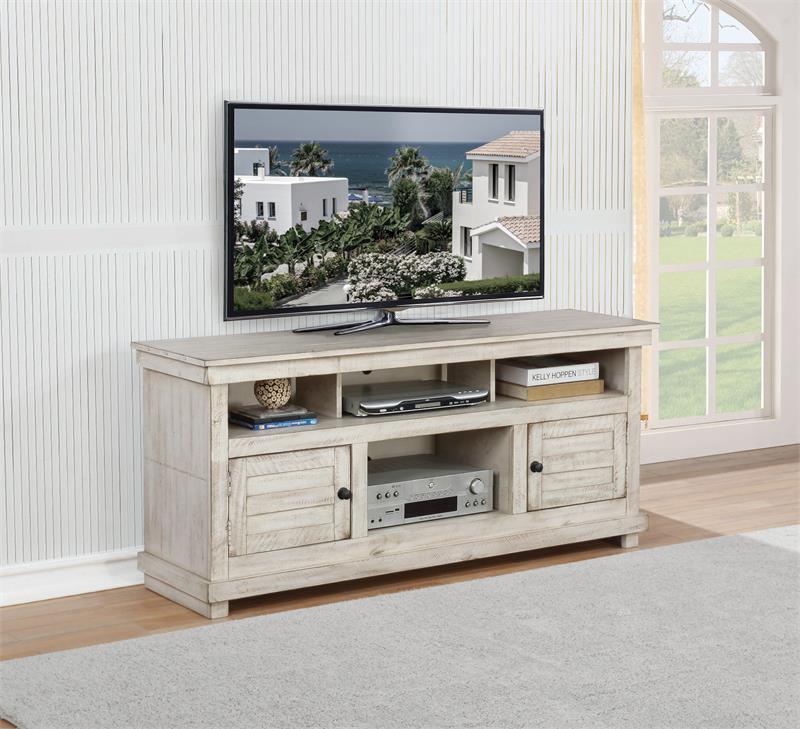 60inch TV Stand Antique White Color by Coaster 708512