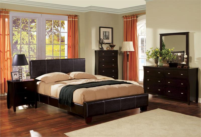 Bedroom Sets Espresso uptown espresso platform leather bedroom set Bedroom Sets Espresso uptown espresso platform leather bedroom set