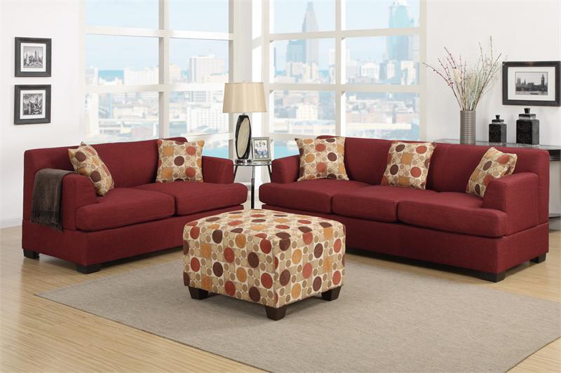 dark red living room set item f7963 dark red living room set item f7963