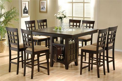 Square Counter Height Table With Lazy Susan & Chairs Style 100438 Square Counter Height Table With Lazy Susan & Chairs Style 100438,100438 by coaster,item 100209 by coaster
