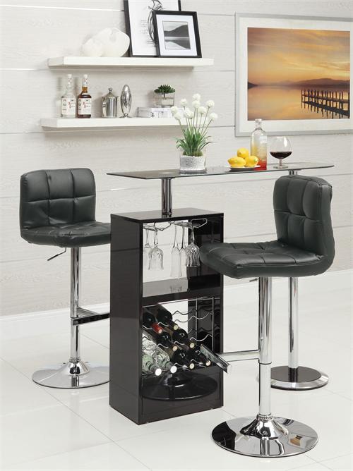 Black Revolving Bar Table Item #120451 & #102554 Black Revolving Bar Table Item #120451&