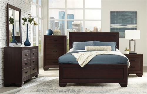 Fenbrook Dark Cacao Finish Bedroom Set by Coaster Furnituree Item 204391 Fenbrook Dark Cacao Finish Bedroom Set by Coaster Furnituree Item 204391