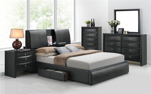 Kofi Platform Bed with Storage Kofi Platform Bed with Storage,21270 acme