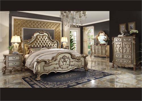 Dresden Gold Bedroom Set Acme Dresden Gold Bedroom Set,23157EK,23160Q,23163,23164,23165,23166,23154CK