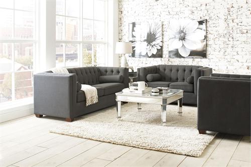Cairns Charcoal Sofa Set Collection Cairns Charcoal Sofa Set Collection,504901 coaster,504901 sofa,charcoal sofa,504902 coaster,504903 coaster