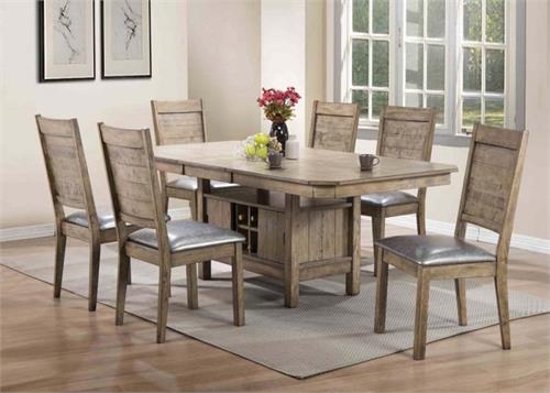 Ramona Rustic Oak Dining Set Ramona Rustic Oak Dining Set,72000 acme,72002 acme