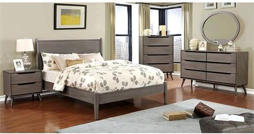 Lennart Gray Bedroom Collection Wooden Headboard Lennart Gray Bedroom Collection Wooden Headboard,cm7386gy furniture of america