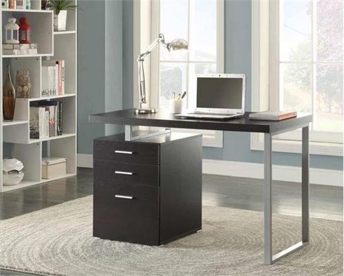 Brennan 3-drawer Office Desk Cappuccino by Coaster 800519 Brennan 3-drawer Office Desk Cappuccino by Coaster 800519