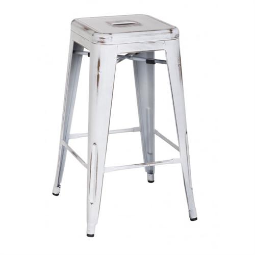 Distress Metropolis Metal Bar Stool
