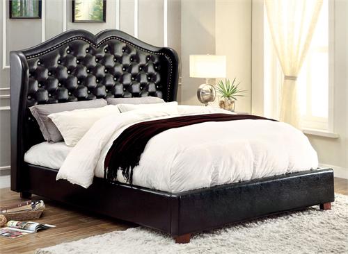Monroe Black Platform Bed CM7016 Monroe Black Platform Bed CM7016,CM7016BK,CM7016 furniture of america