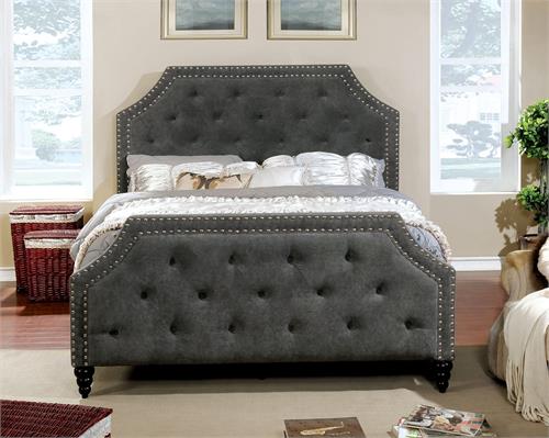 Adhara Upholstered Bed Adhara Upholstered Bed.cm7685, cm7685 bed, cm7685 furniture of america