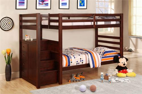 Pine Ridge Bunk Bed with Drawers CM-BK966 Pine Ridge Bunk Bed with Drawers CM-BK966,dark cherry finish bunk bed,import direct furniture ,furniture of america