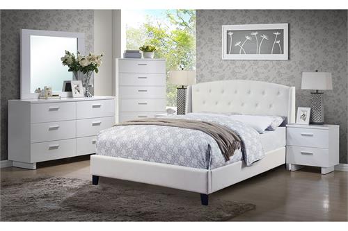 Arris White Bedroom Collection Arris White Bedroom Collection, f9296 poundexd,f9296q poundex