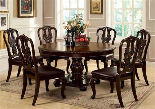 Bellagio Round Dining Set Bellagio Round Dining Set,cm3319rt dining, cm3319 furniture of america