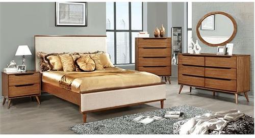 Lennart Oak Bedroom Collection Fabric Headboard Lennart Oak Bedroom Collection Fabric Headboard,cm7387A furniture of america