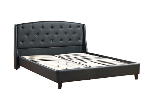 Arris Black Platform Bed Arris Black Platform Bed,Poundex F9295,F9295 Poundex