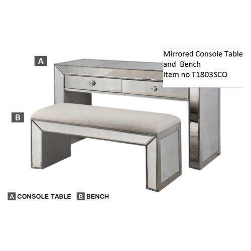 Mirrored Console Table and Bench Mirrored Console Table and Bench ,t1803 best master