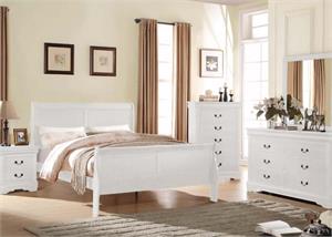 25500 Acme Louis Philippe III Antique Grey Bedroom Set